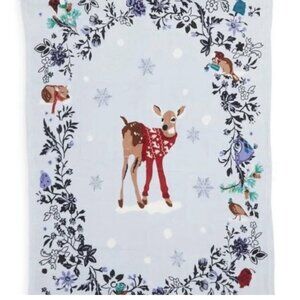 Vera Bradley Large Fleece blanket -Merry Mischief Snow Day New